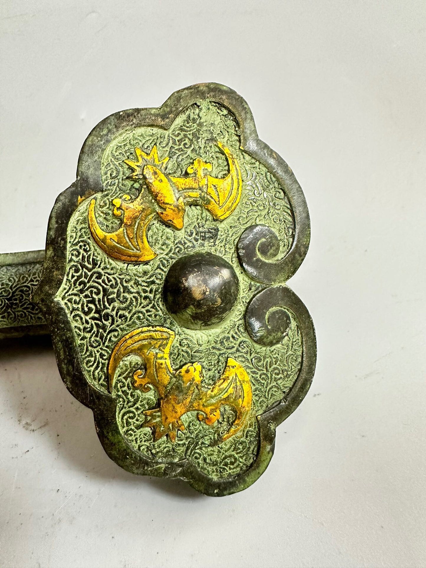Chinese antique pure copper with auspicious fortune and fortune