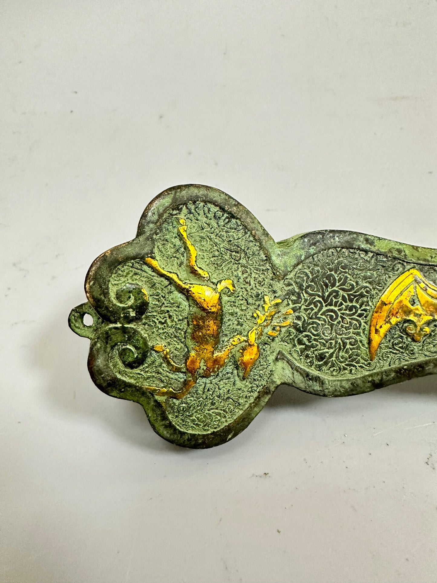 Chinese antique pure copper with auspicious fortune and fortune