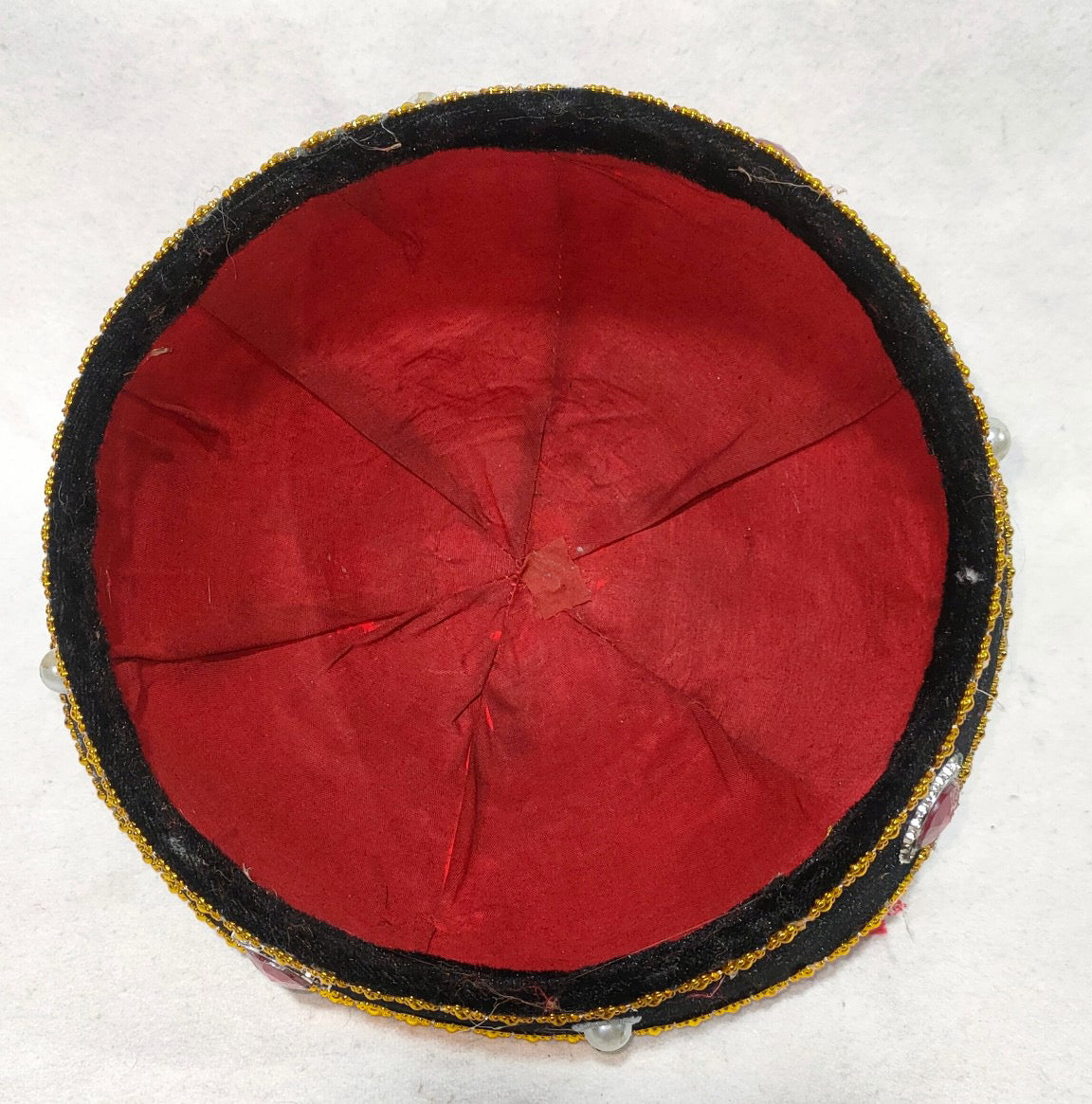 Chinese antique gemstone hat