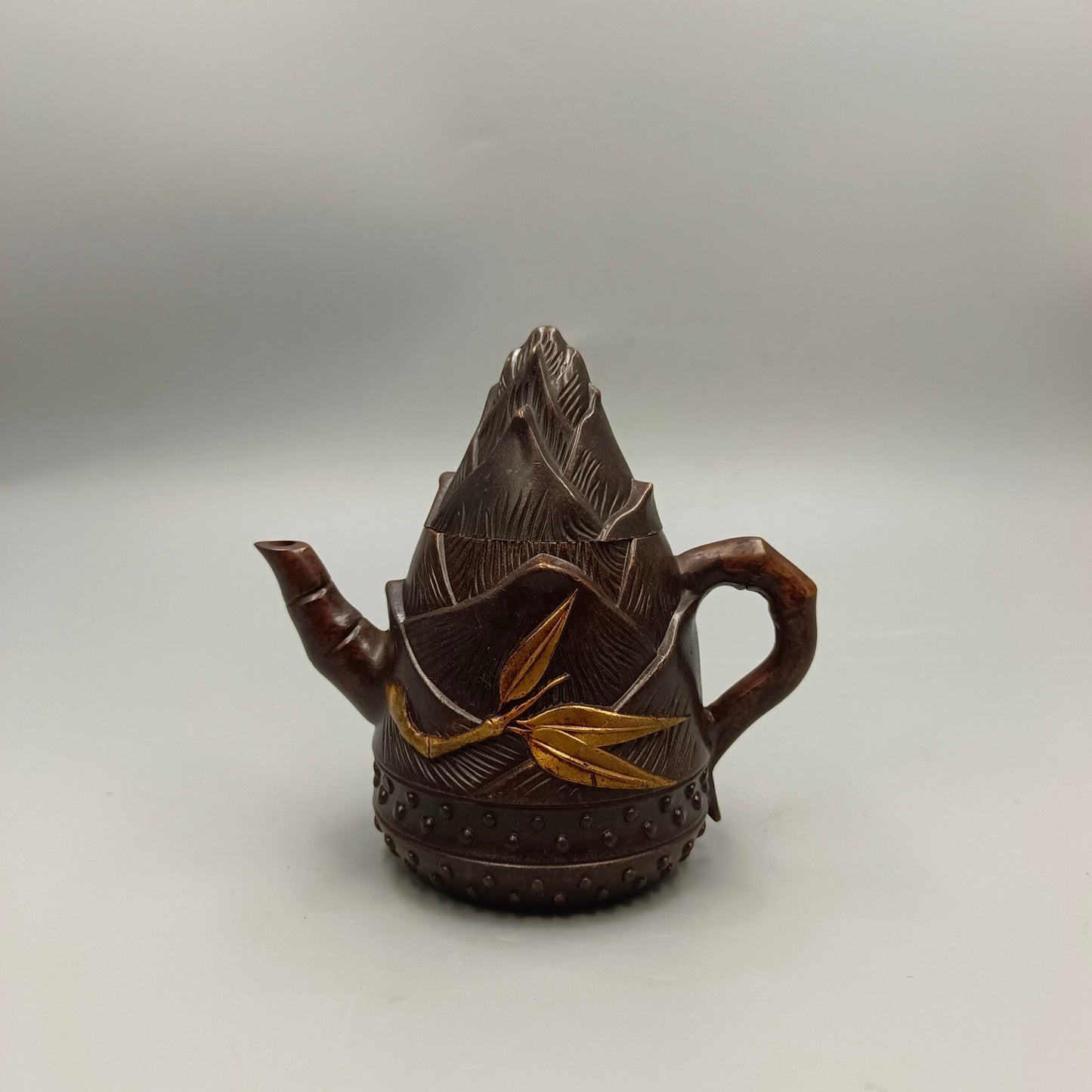 Chinese antique pure copper wine pot