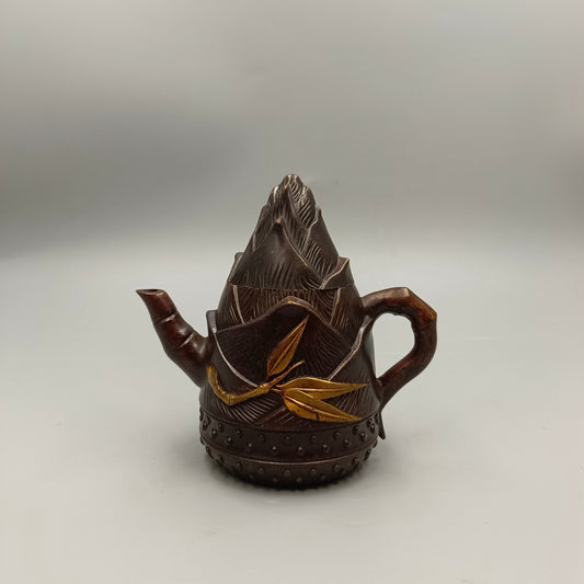 Chinese antique pure copper wine pot