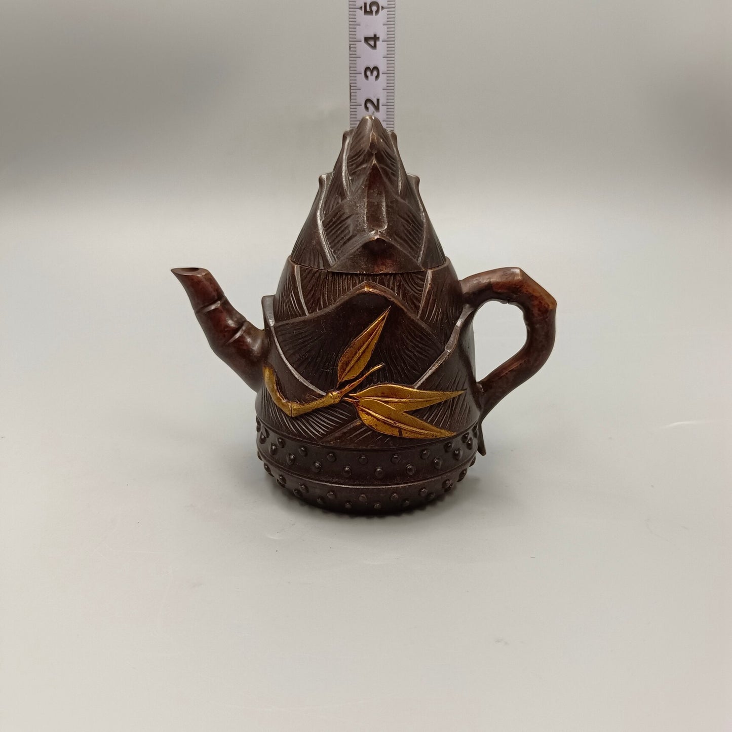 Chinese antique pure copper wine pot