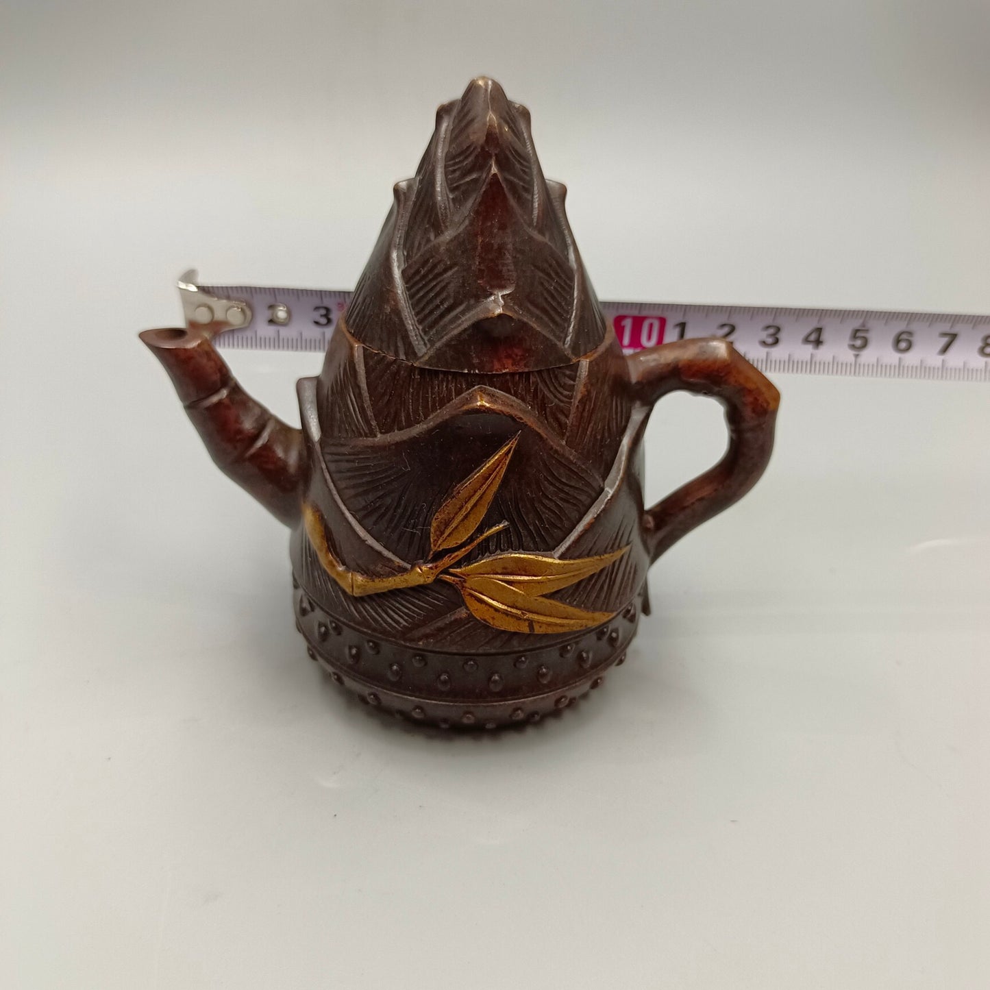 Chinese antique pure copper wine pot