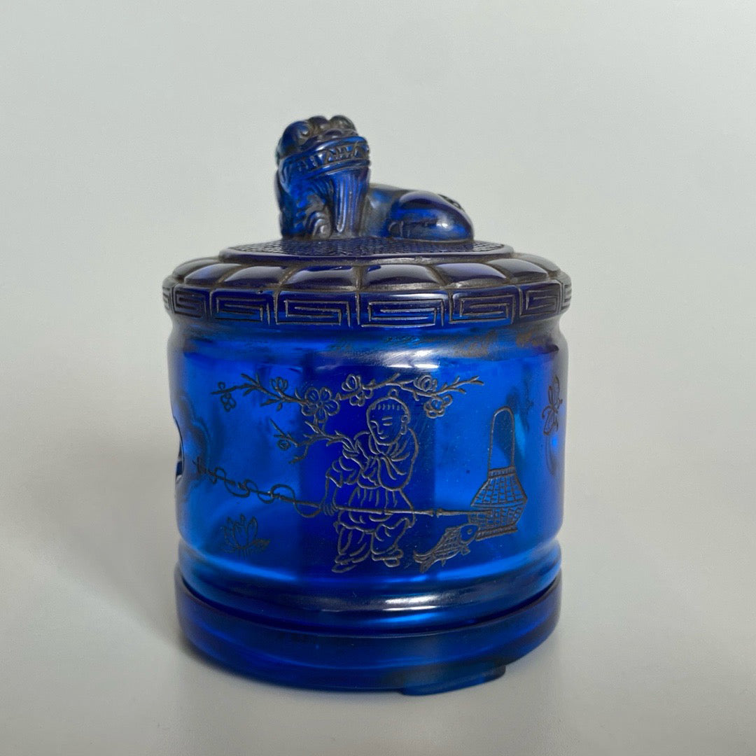 Chinese Antique Glass Finger Box