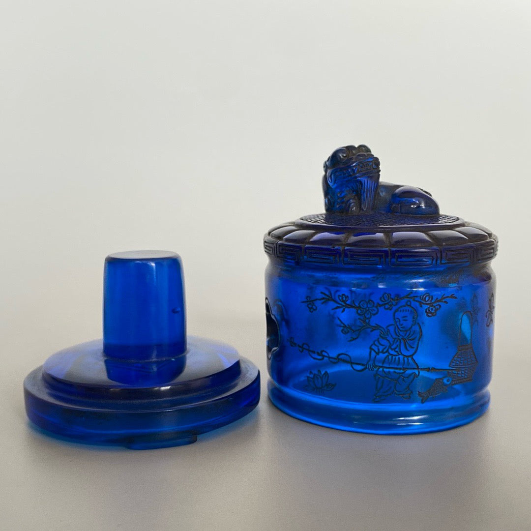 Chinese Antique Glass Finger Box