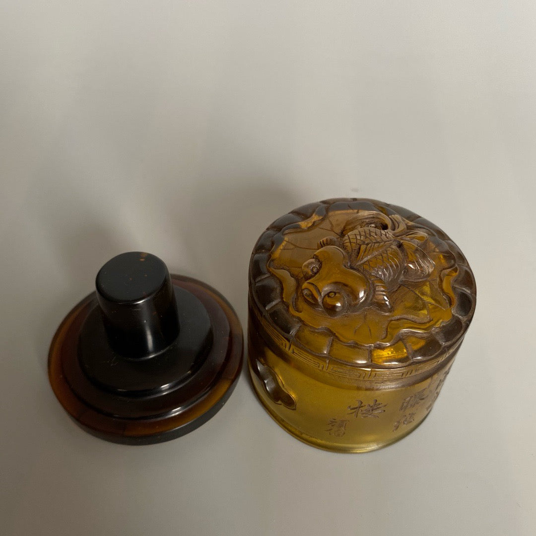 Chinese Antique Glass Finger Box