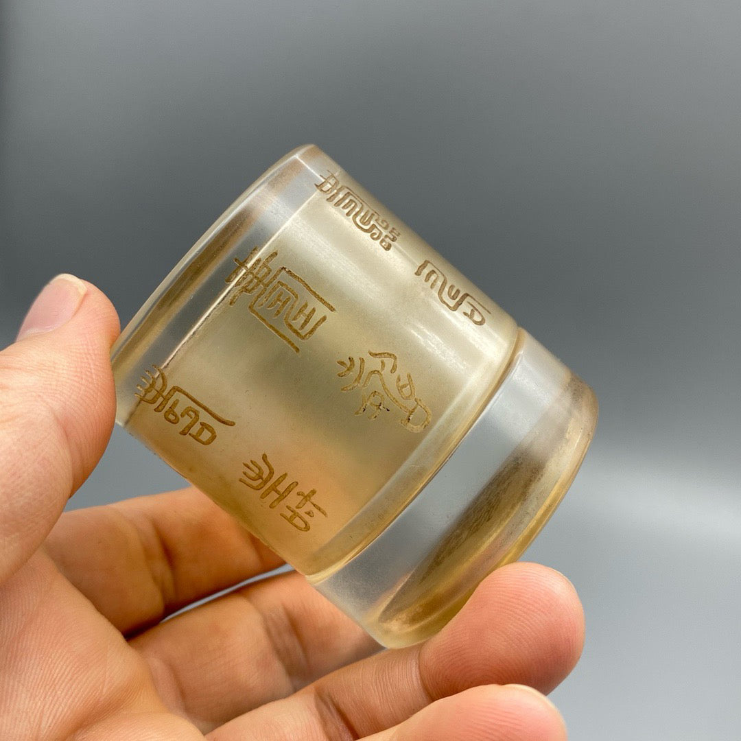 Chinese Antique Glass Finger Box
