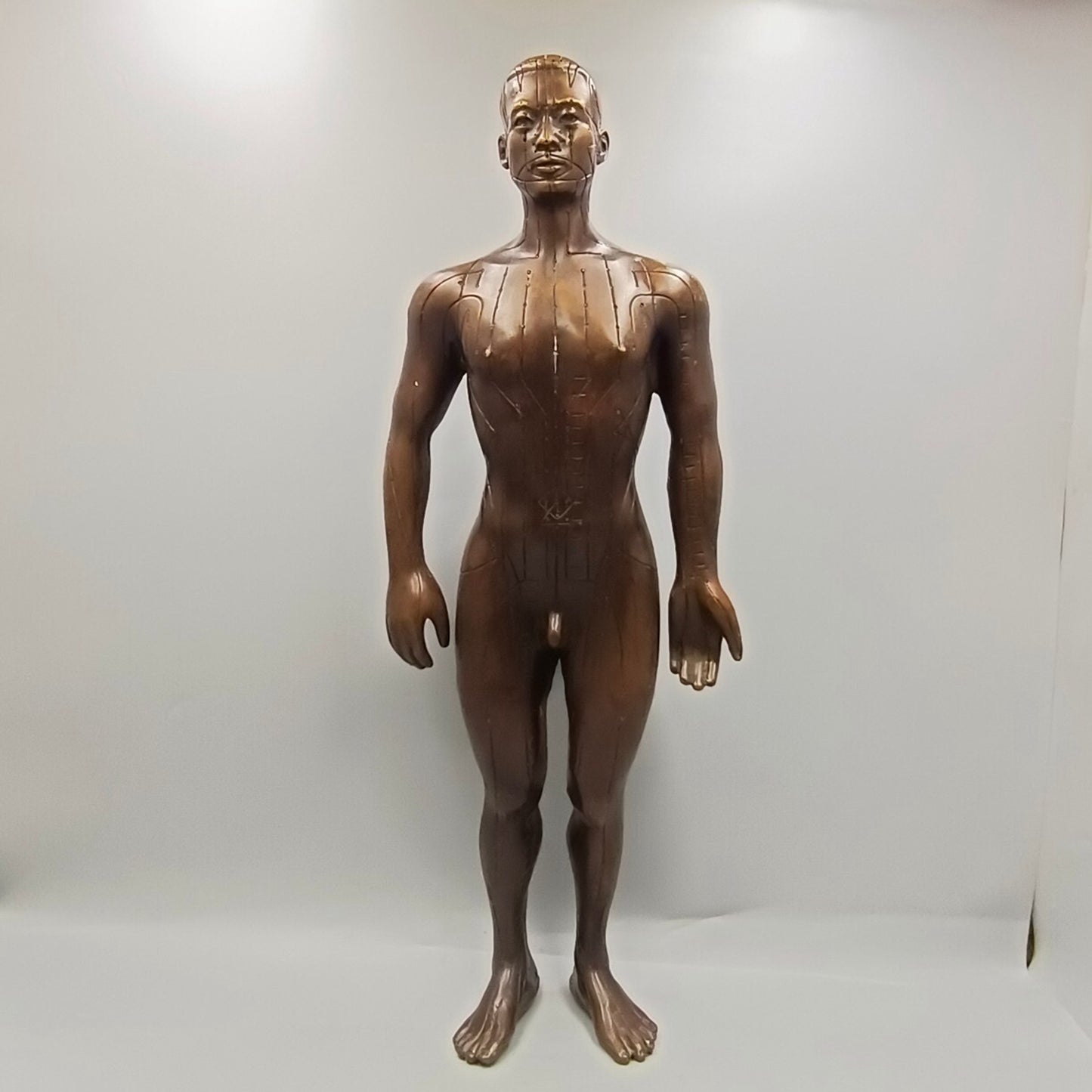 Chinese antique copper ornaments for human meridian acupoints