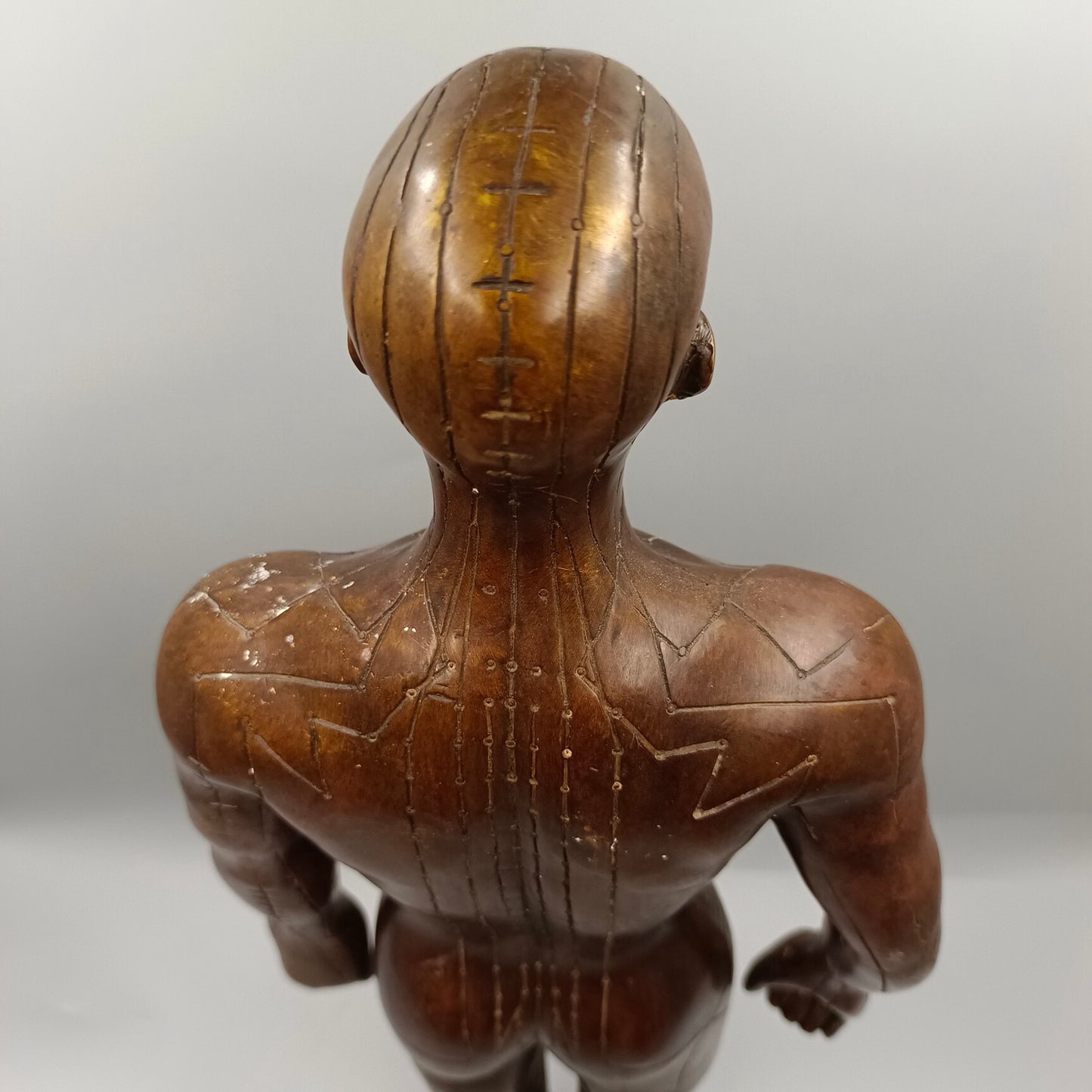 Chinese antique copper ornaments for human meridian acupoints
