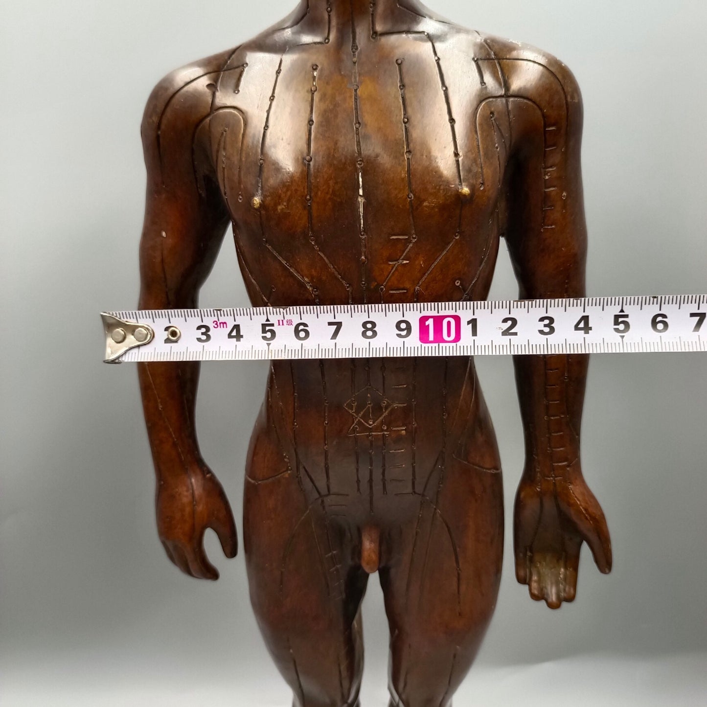 Chinese antique copper ornaments for human meridian acupoints