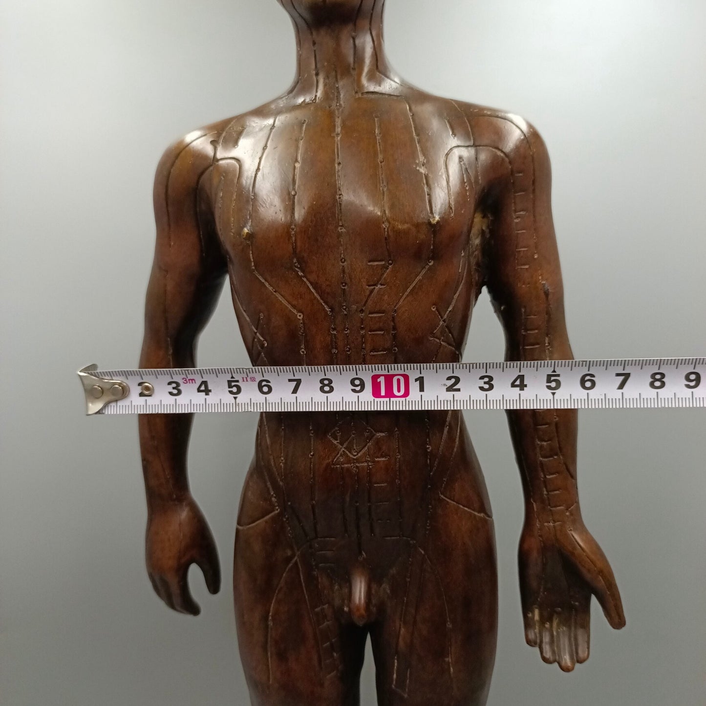 Chinese antique copper ornaments for human meridian acupoints