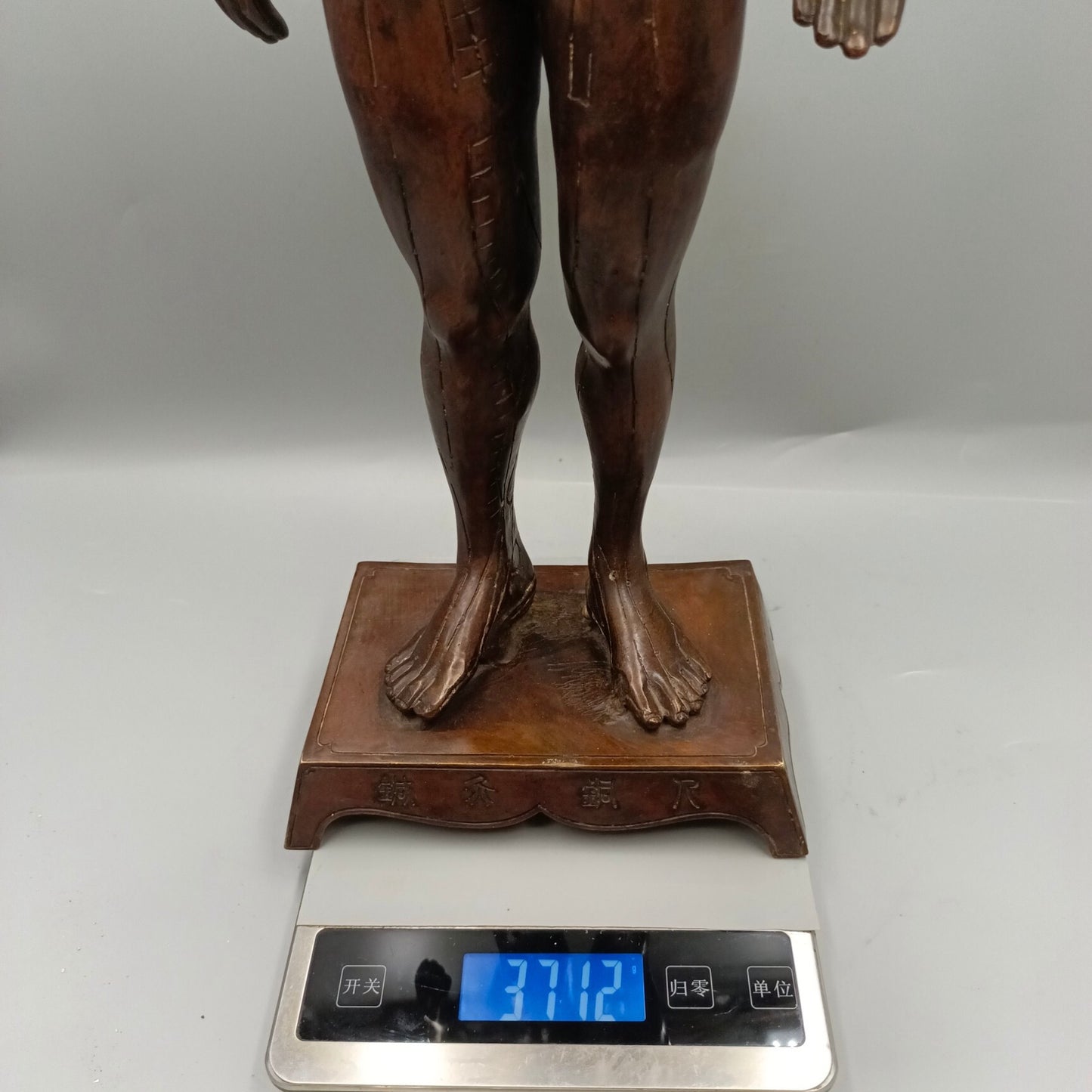 Chinese antique copper ornaments for human meridian acupoints