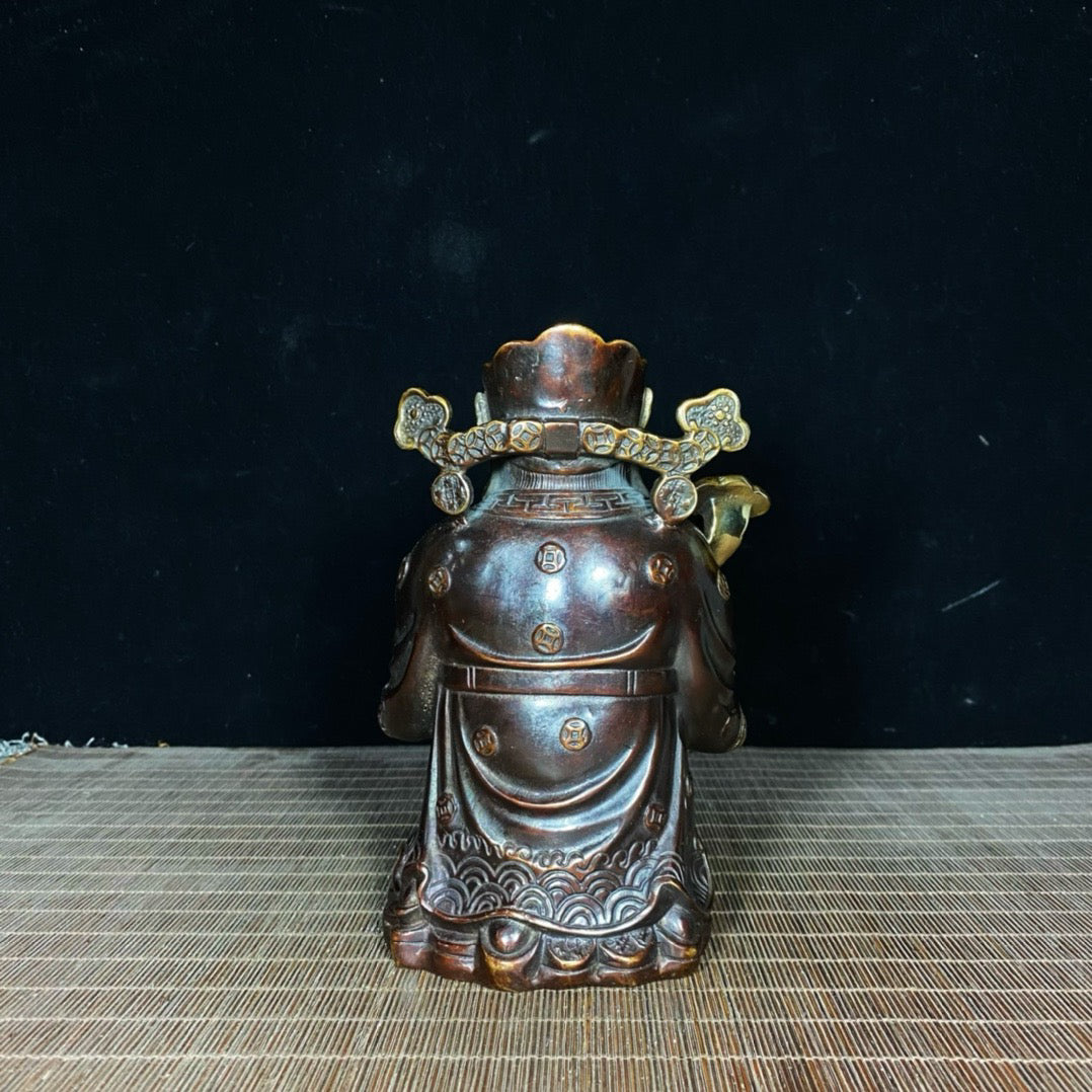 Pure copper attracts wealth and treasures, the God of Wealth