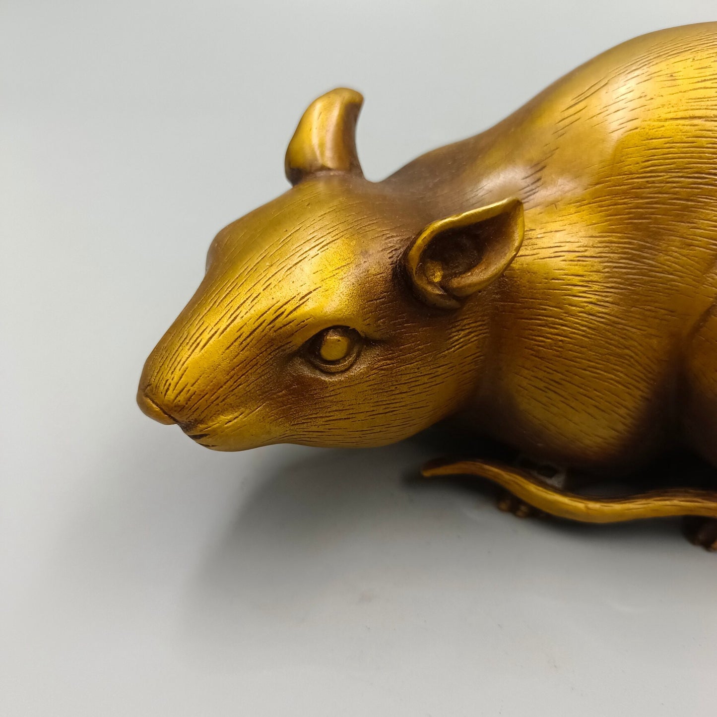 Antique Chinese zodiac mouse bronze ornaments