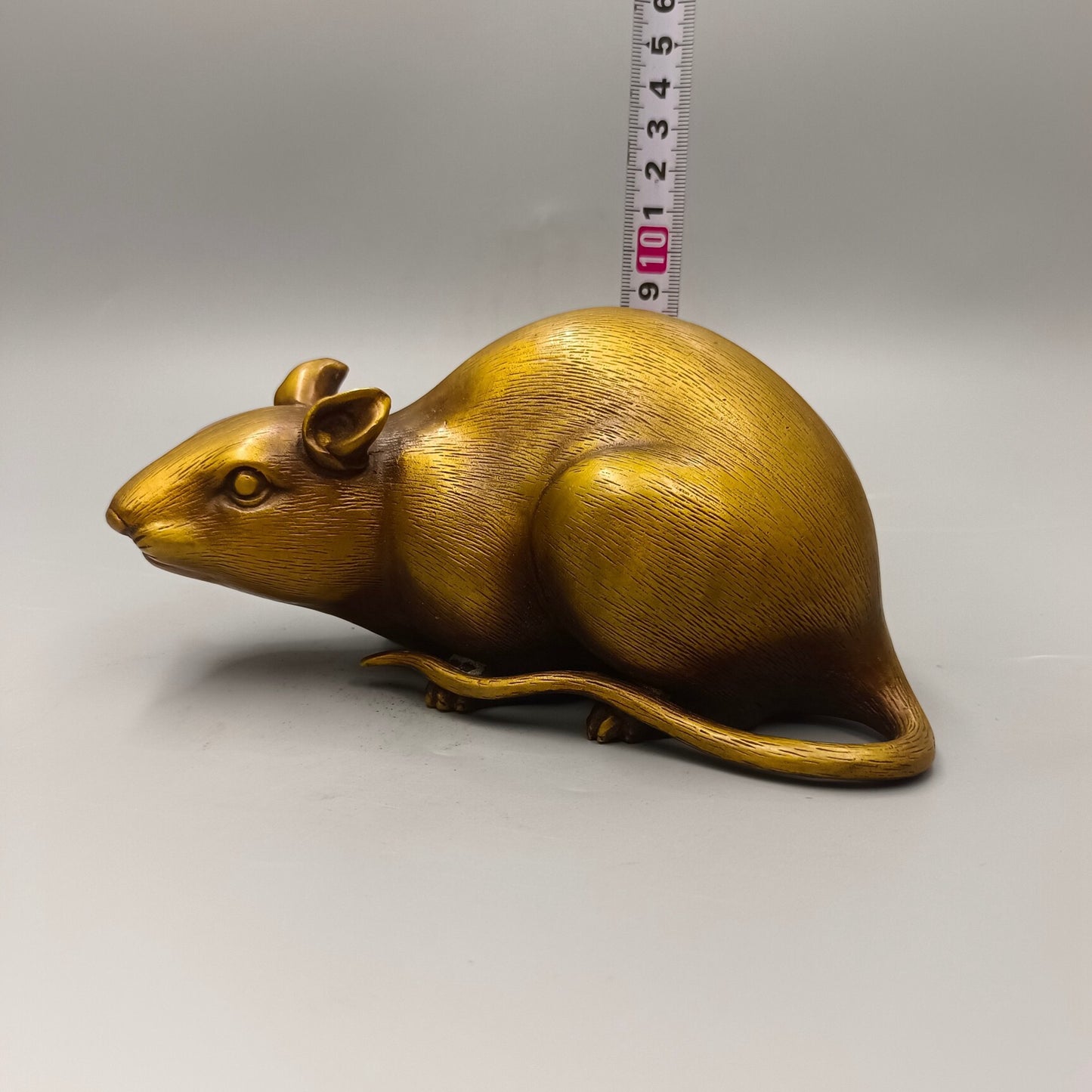 Antique Chinese zodiac mouse bronze ornaments