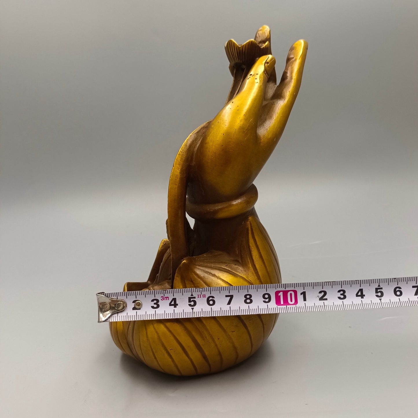 Chinese Antique Guanyin Holy Hand Lotus Flowing Back Fragrance