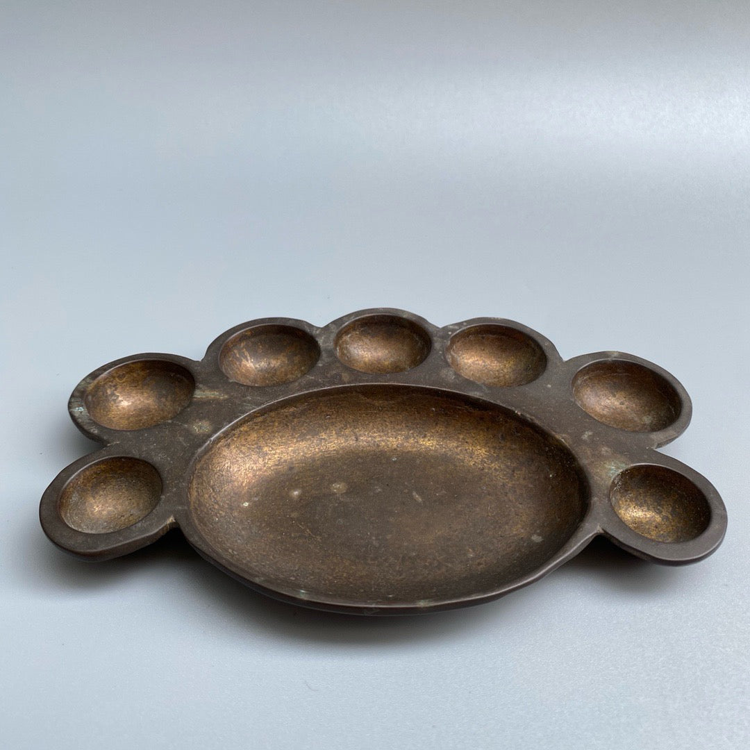 Chinese antique pure copper color palette
