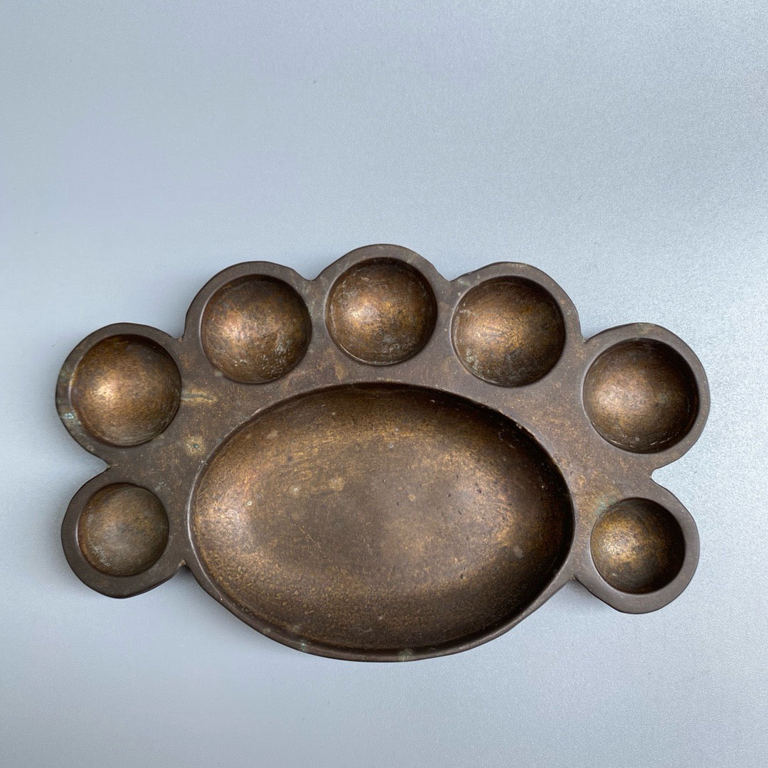Chinese antique pure copper color palette
