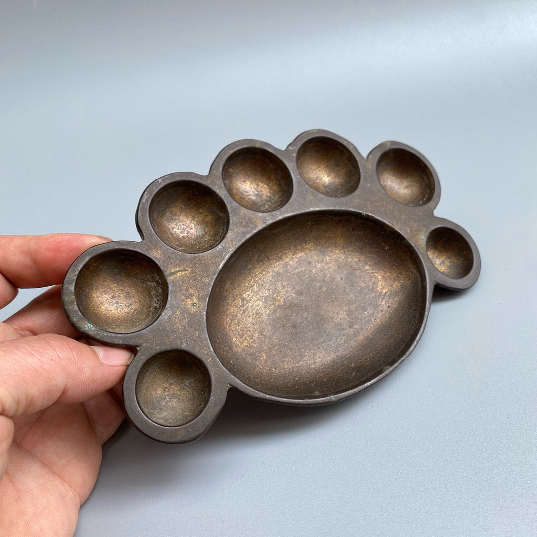 Chinese antique pure copper color palette