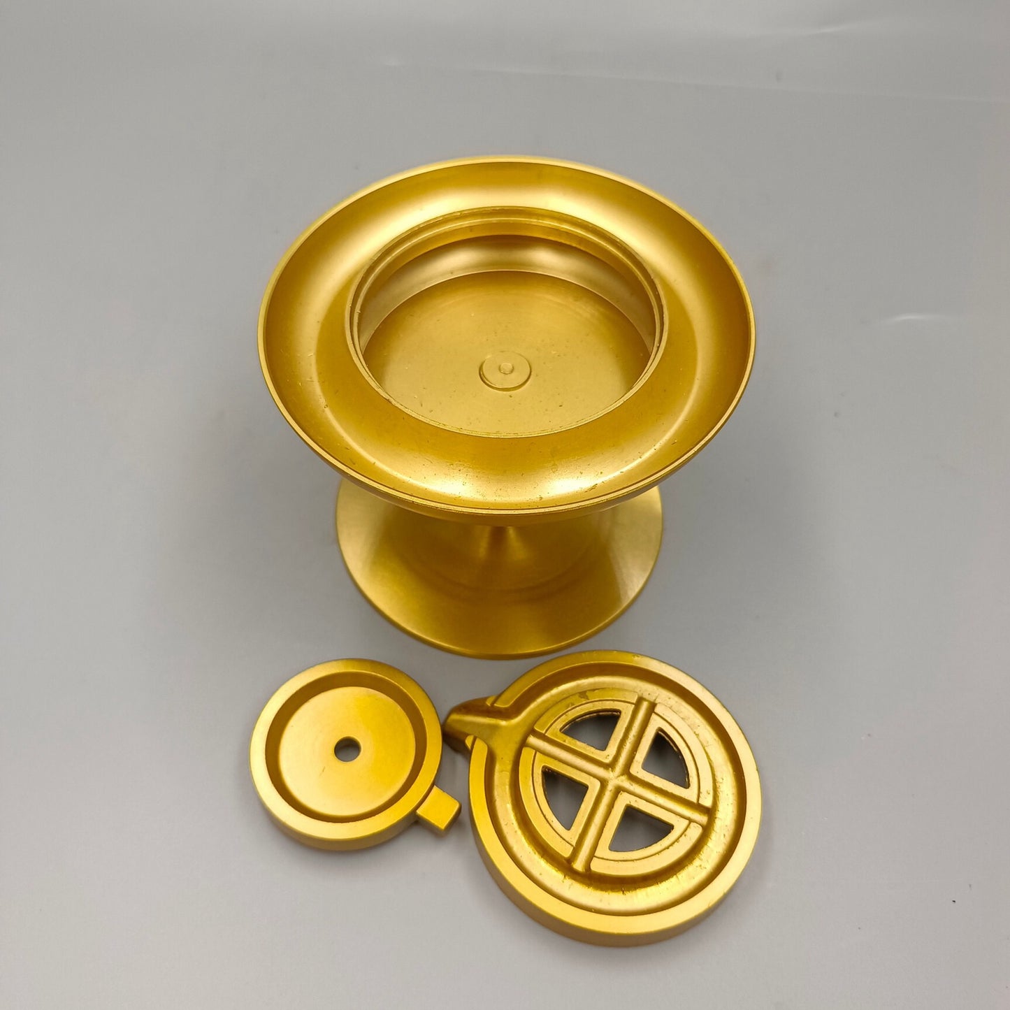 Chinese Antique Grinding Plate with a Seat Backflow Incense