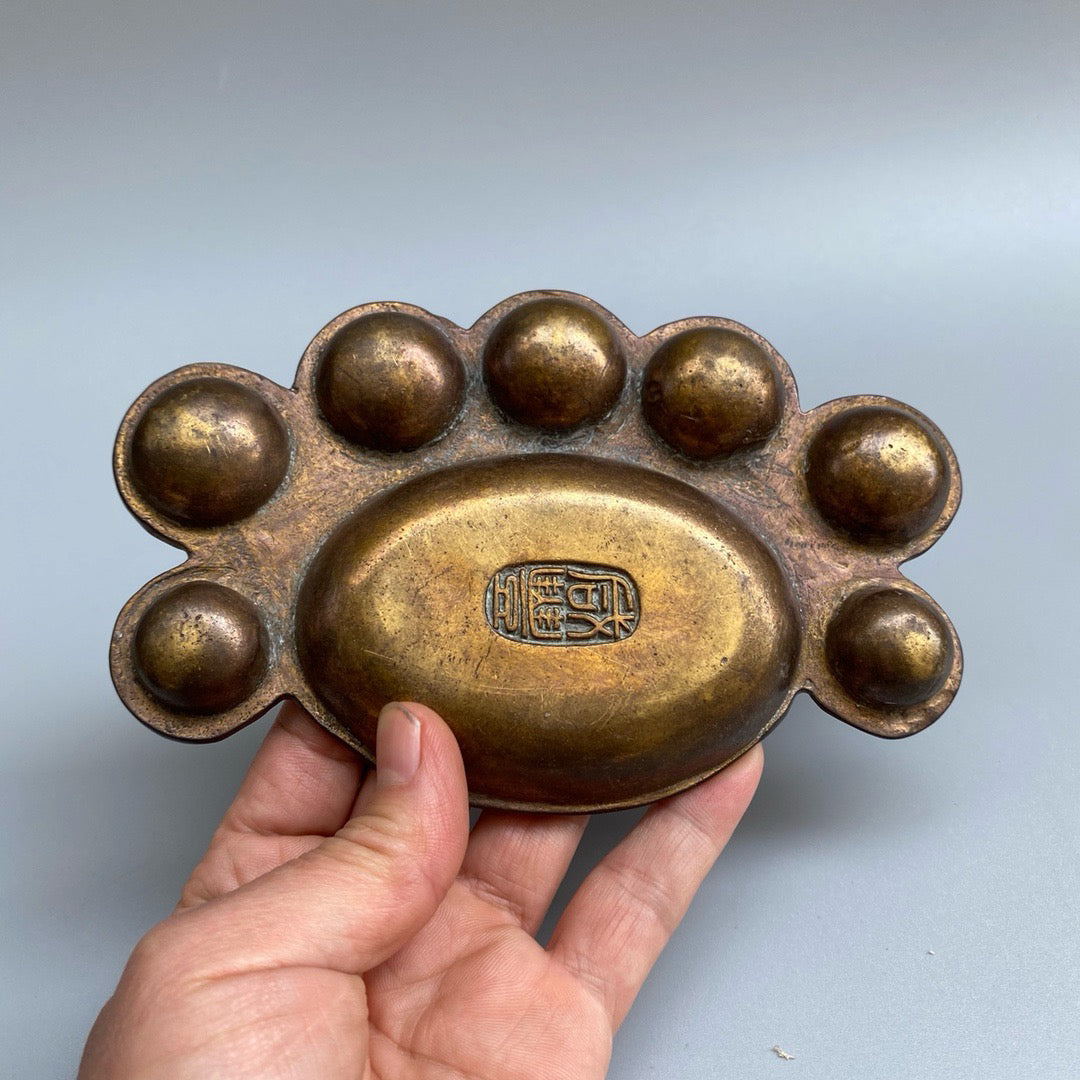 Chinese antique pure copper color palette