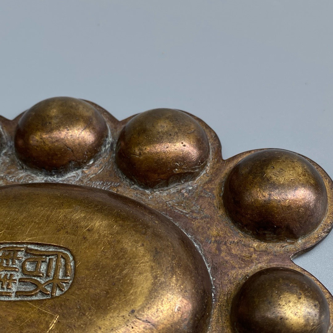 Chinese antique pure copper color palette