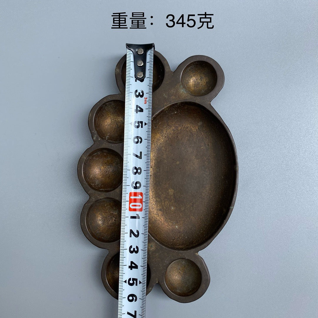 Chinese antique pure copper color palette
