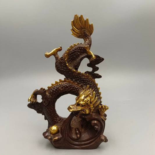 Chinese antique pure copper play water faucet