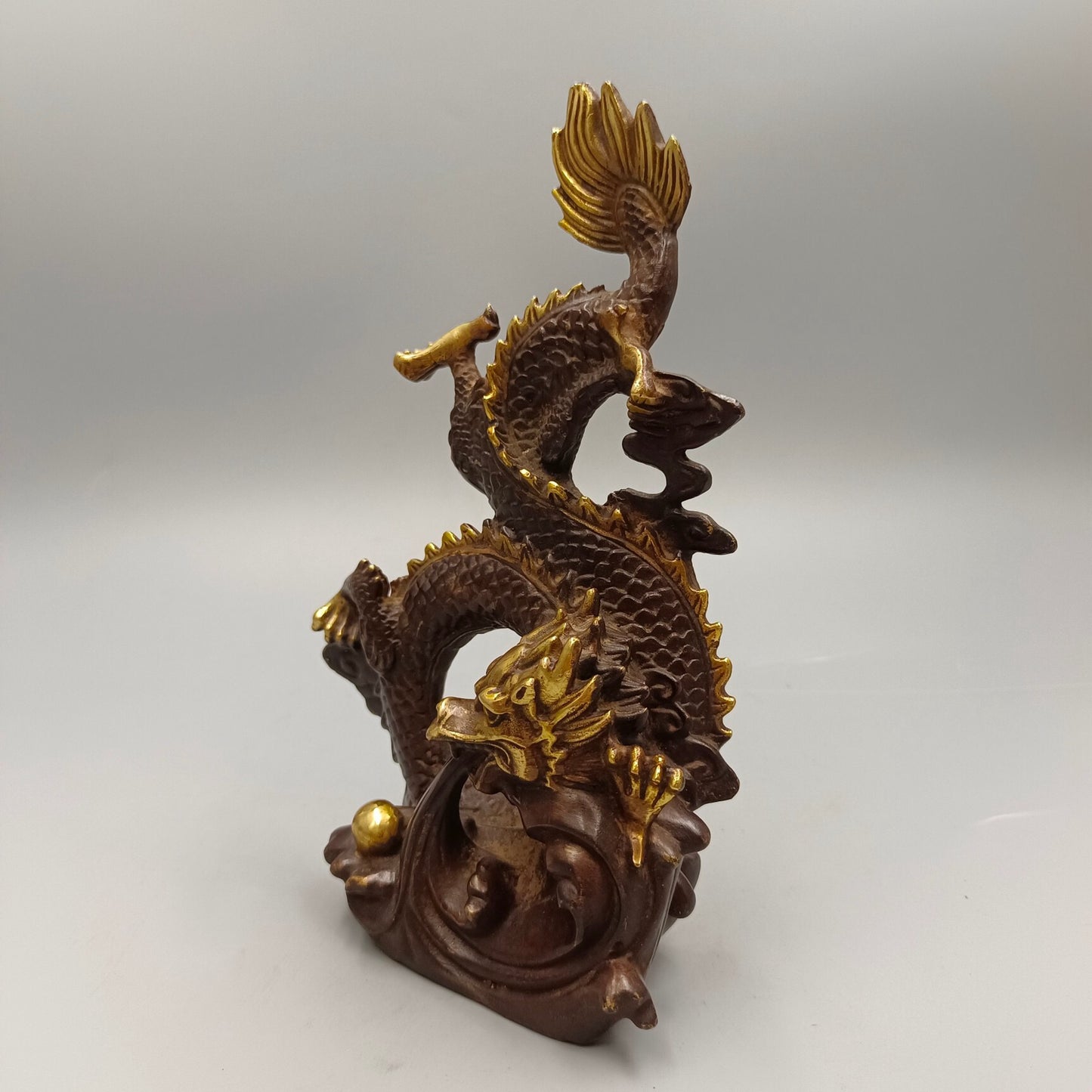 Chinese antique pure copper play water faucet