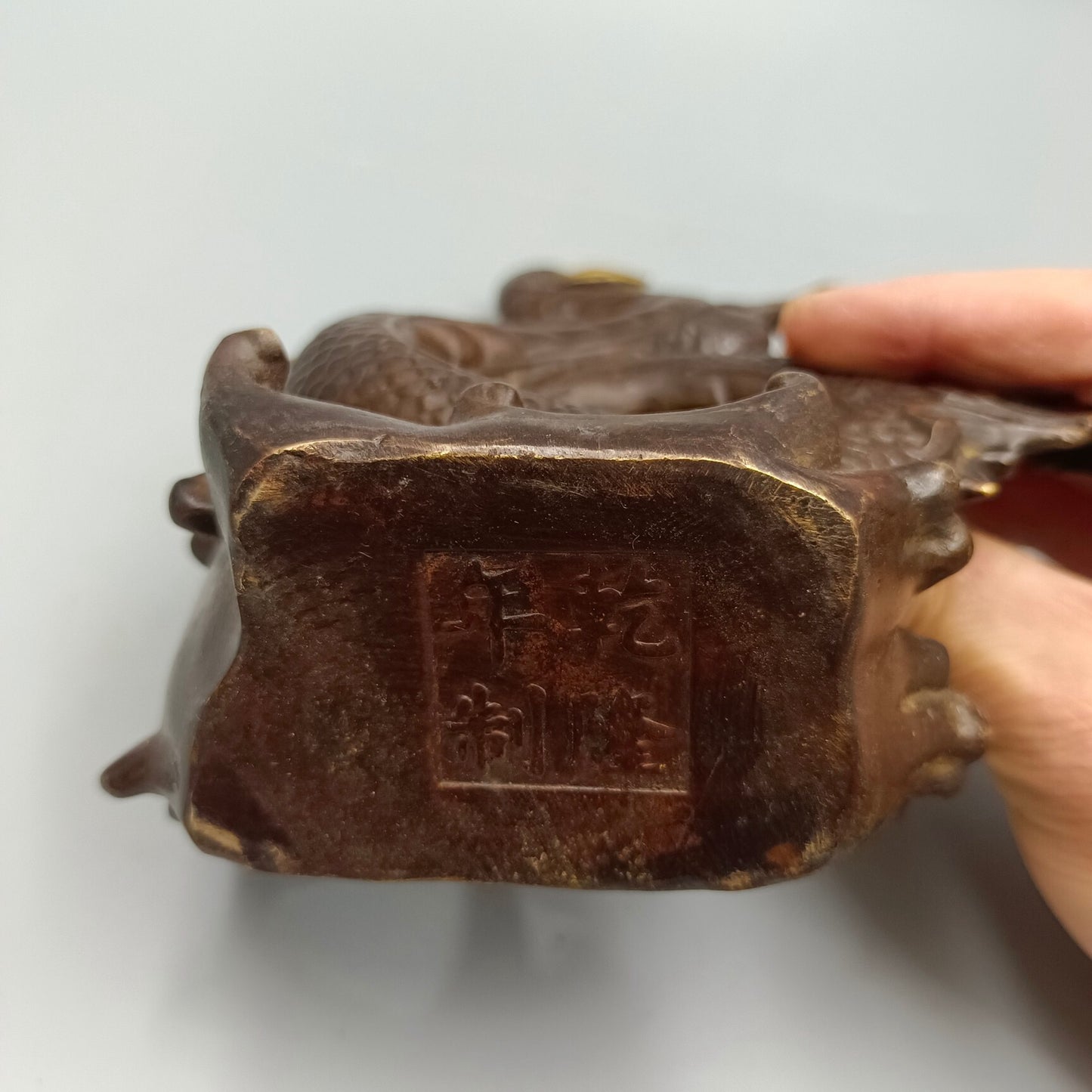 Chinese antique pure copper play water faucet