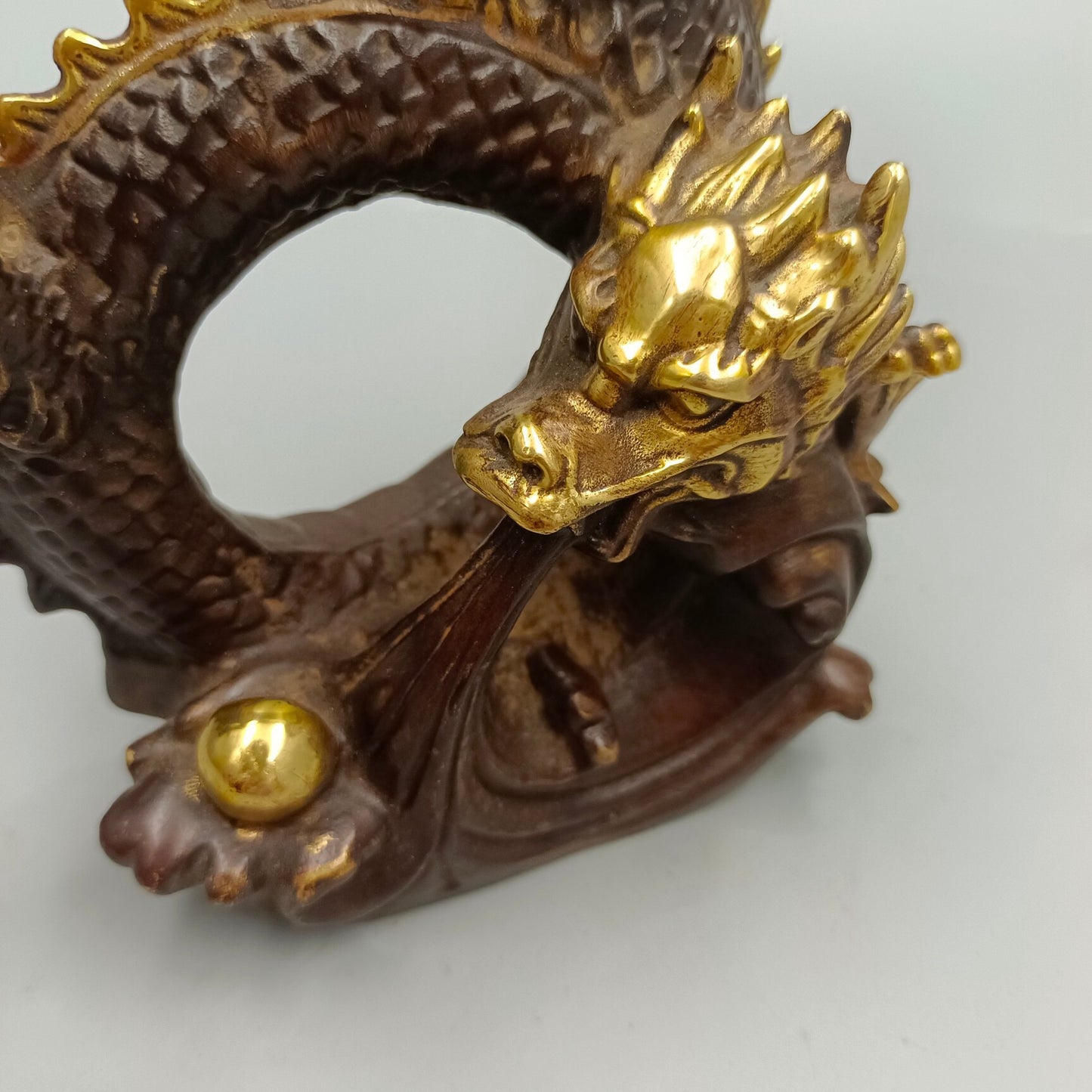 Chinese antique pure copper play water faucet