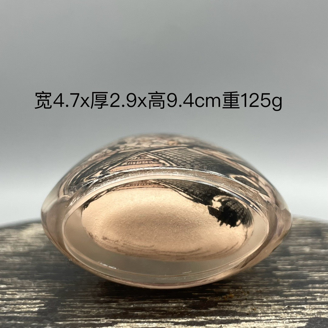 Chinese antique thick tire old glass snuff bottle