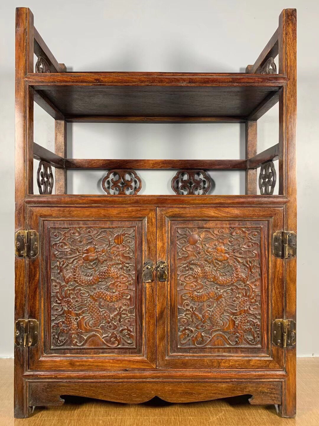 Chinese antique rosewood tea cabinet
