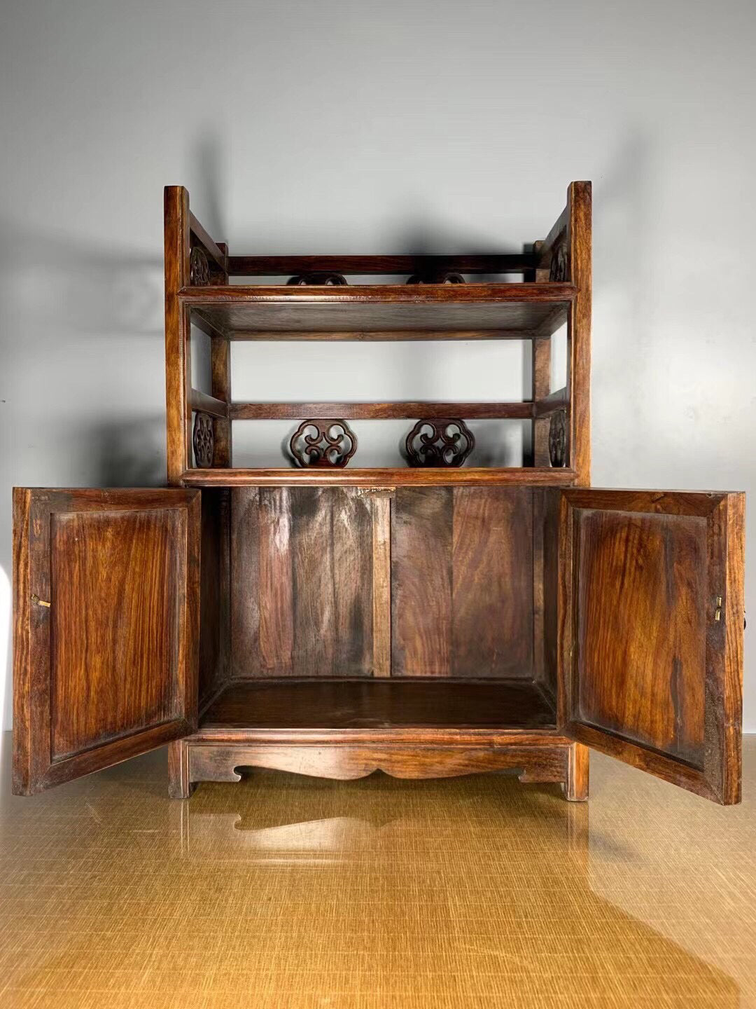 Chinese antique rosewood tea cabinet