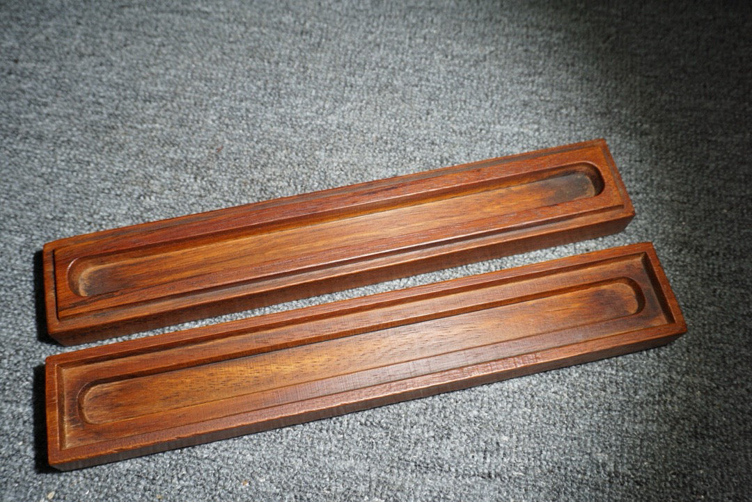 Chinese antique rosewood carving brush box