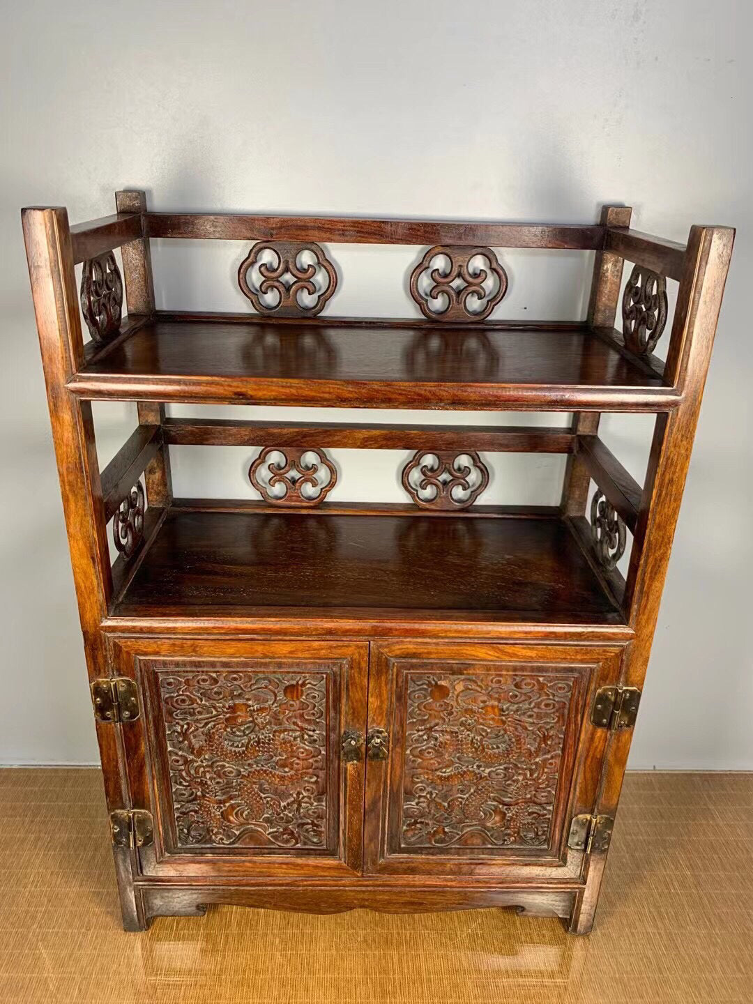 Chinese antique rosewood tea cabinet