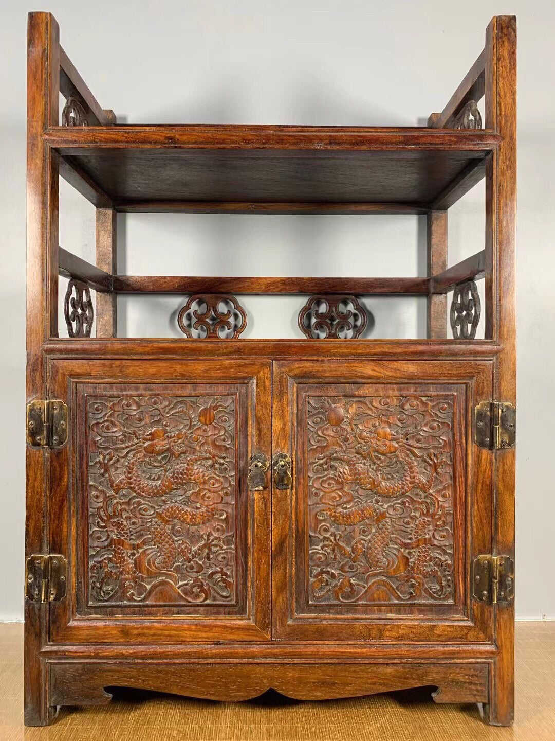 Chinese antique rosewood tea cabinet
