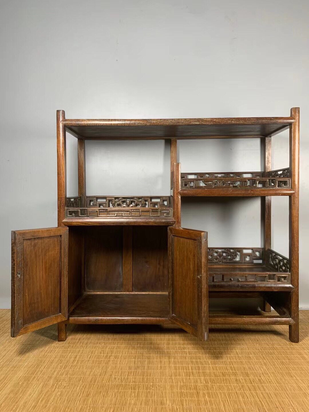 Chinese antique rosewood tea cabinet