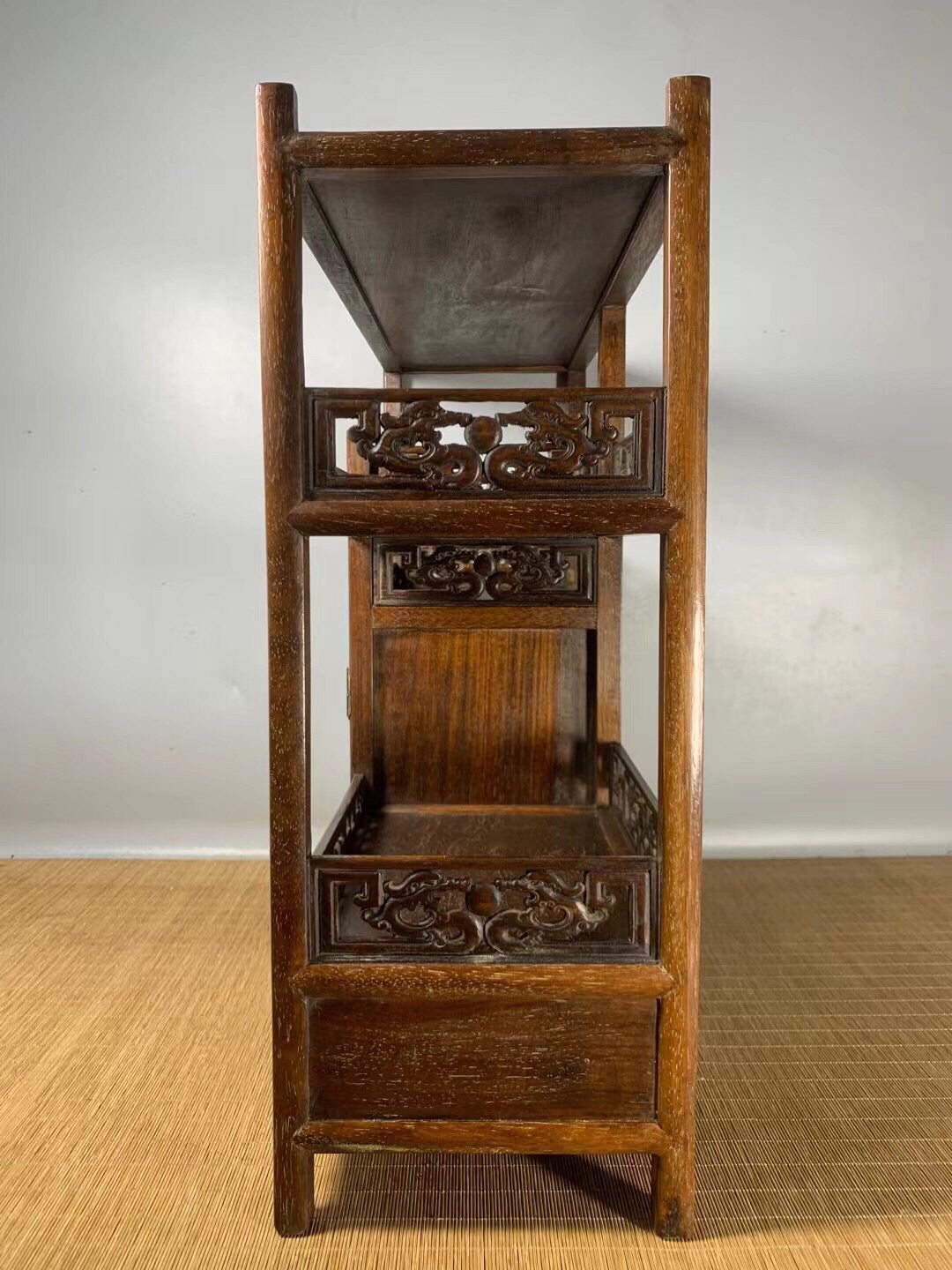 Chinese antique rosewood tea cabinet