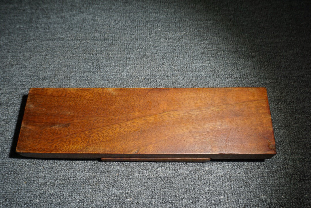 Chinese antique rosewood carved inkstone box