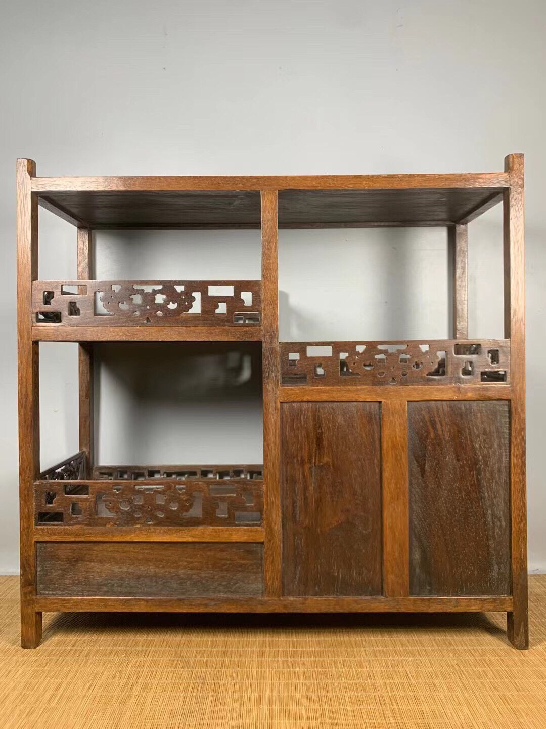 Chinese antique rosewood tea cabinet