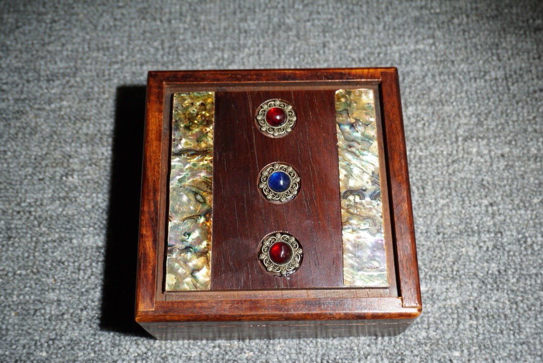 Chinese antique rosewood mechanism box