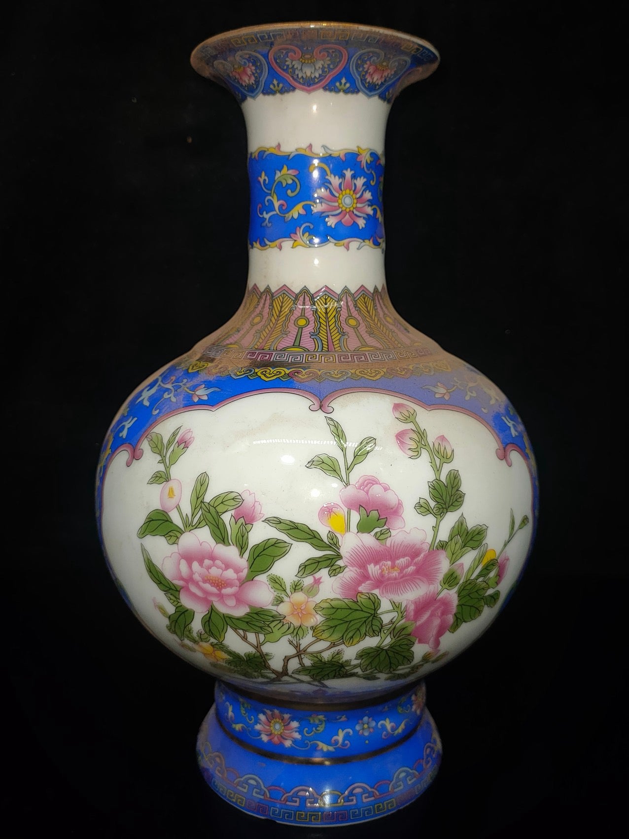 A pair of porcelain vases
