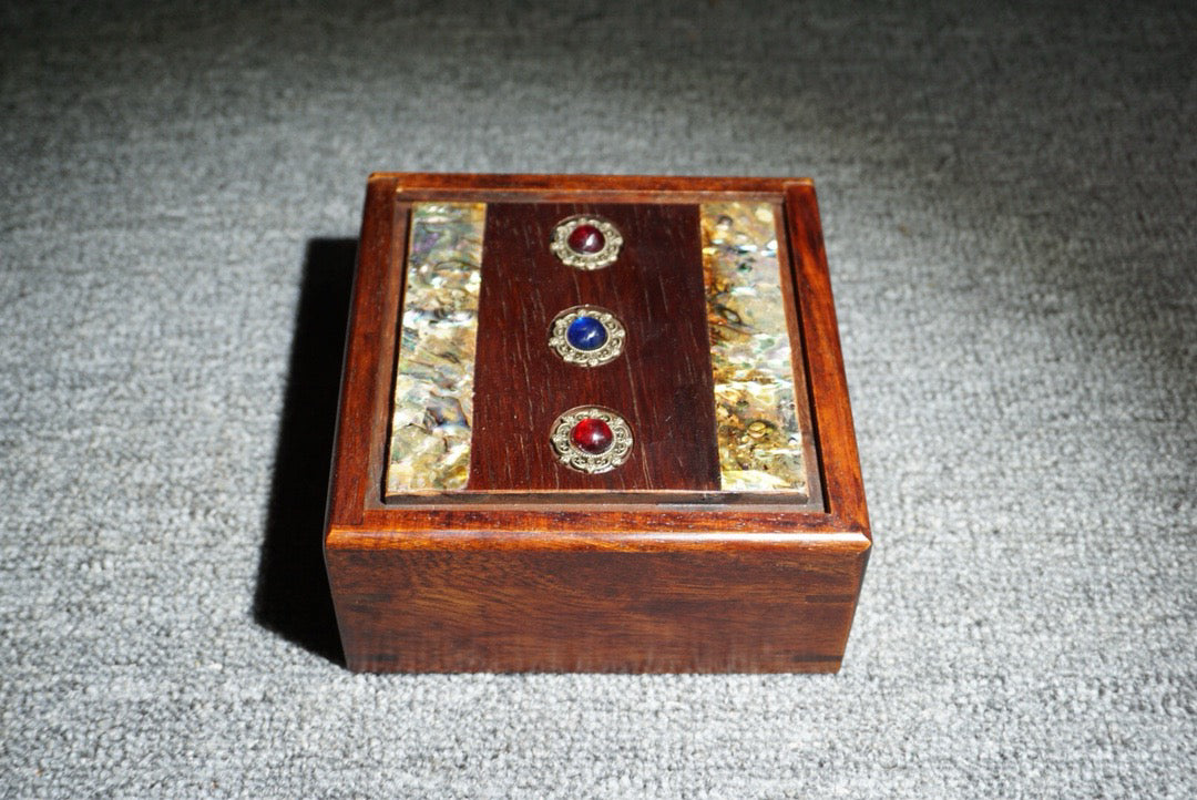 Chinese antique rosewood mechanism box