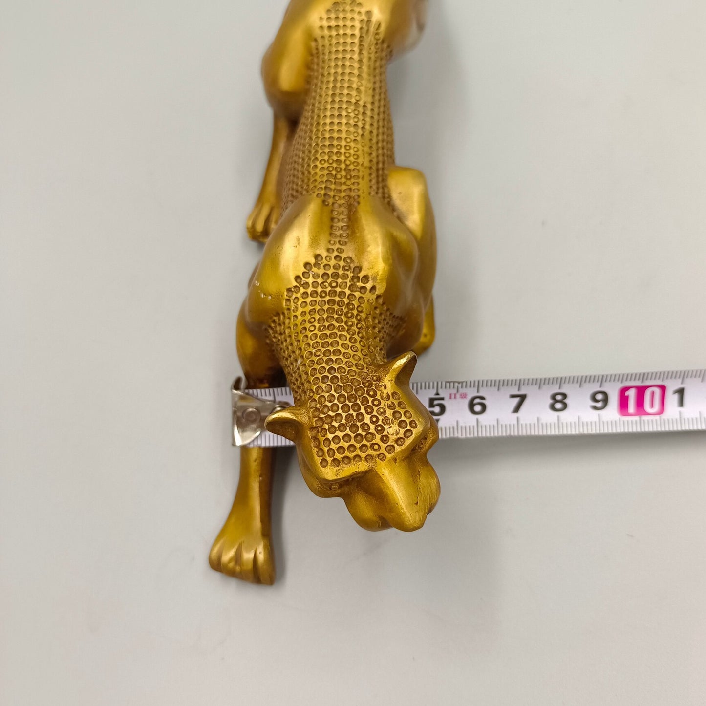 Chinese antique gold leopard copper ornaments