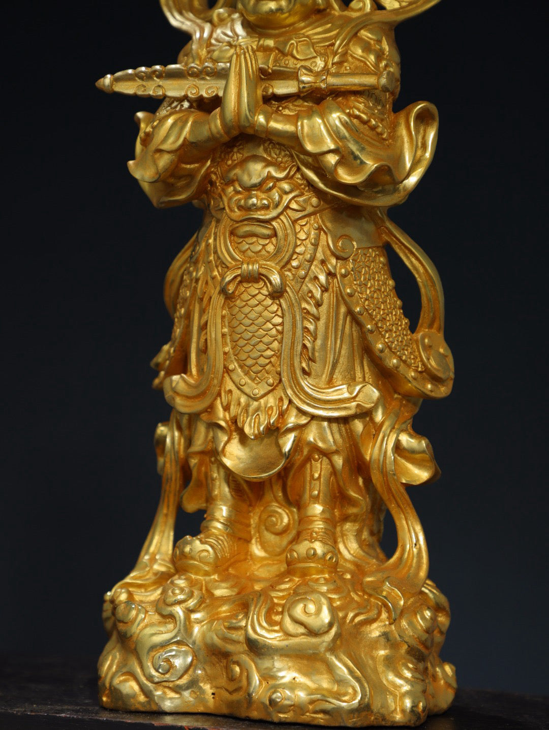 Pure copper statue of Weituo