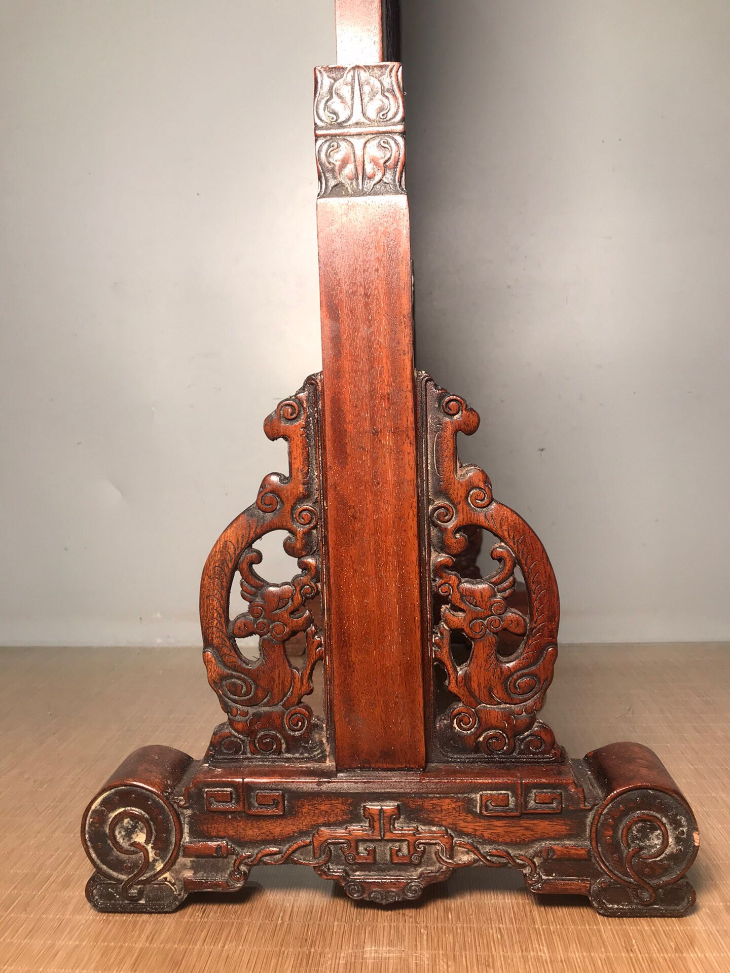 Chinese antique rosewood screen insert