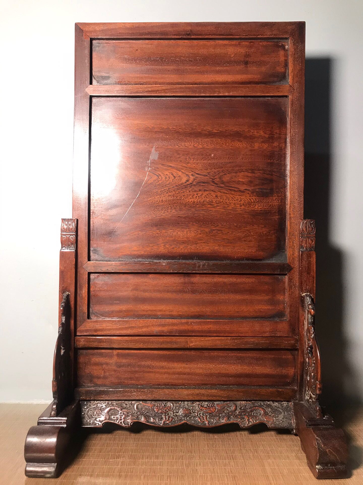 Chinese antique rosewood screen insert
