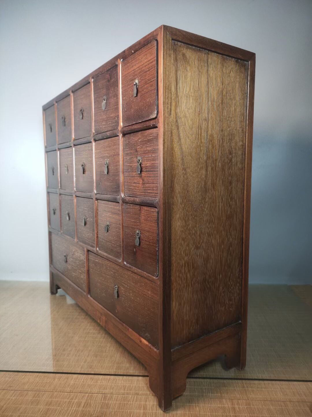 Chinese antique rosewood medicine box