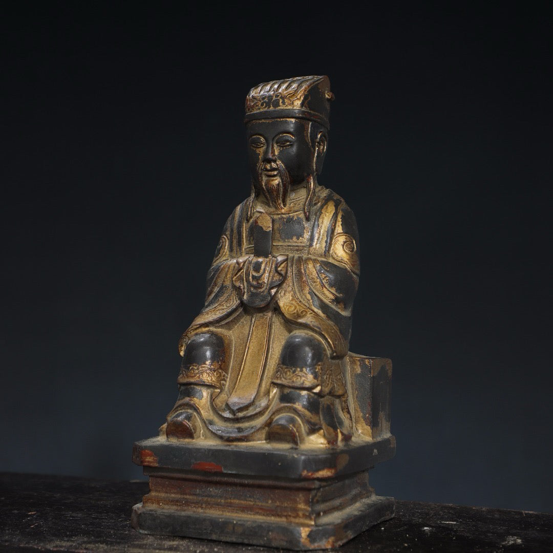 Pure copper Buddha statue